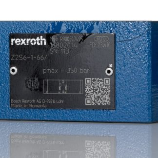 Valvola di ritegno idraulica Bosch Rexroth, serie 6X, Doppia, con montaggio CETOP 3, 315bar max, portata max 60L/min