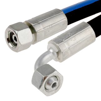 Tubo idraulico RS PRO, lungo 362mm, Øint 1/4poll, connettore A: , connettore A: Straight G 1/4 Femmina, B: , B: G 1/4