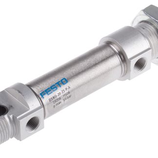 Cilindro pneumatico Festo DSNU 19208, Doppio effetto, foro da 20mm, corsa 25mm, G 1/8, 10 bar max