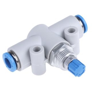 Valvola di flusso Festo serie GR, ingresso tubo 6mm, uscita tubo 6mm