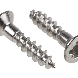 Vite per legno Svasata in Acciaio inox RS PRO 16mm, filettatura 3.5mm, guida Pozidriv