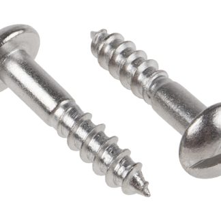 Vite per legno Rotonda in Acciaio inox RS PRO 20mm, filettatura 4mm, guida Scanalatura