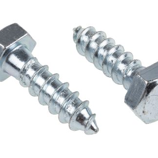 Vite a testa piana RS PRO in Acciaio Zincato lucido, filettatura 12mm, lunghezza 40mm