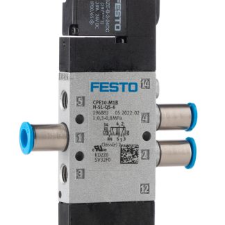 Valvola pilota con solenoide Festo, Raccordo one-touch 6 mm, funzione 5/2, azionamento Elettrico, 24V cc