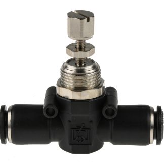 Regolatore di flusso RS PRO, ingresso tubo Push In 8mm, uscita tubo Push In 8mm