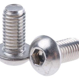 Vite a brugola con testa bombata esagonale RS PRO, M8, L. 16mm, in Acciaio inox