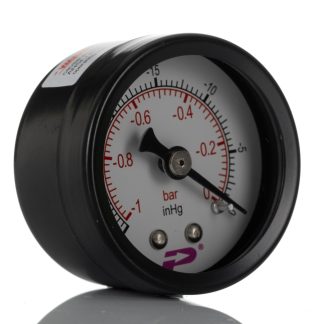 Vacuometro RS PRO, -1bar → 0bar max, BSP 1/8poll, Ø est. 40mm