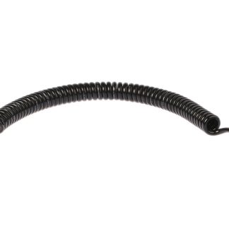 Tubo spiralato SMC in Poliuretano, L. 2m max, Øint 4mm, Øest 6mm, col. Nero
