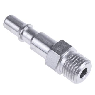 Attacco rapido di sicurezza Staubli – Fluid Connectors serie RBE, Filettato G 1/4 Maschio, in Acciaio inossidabile,