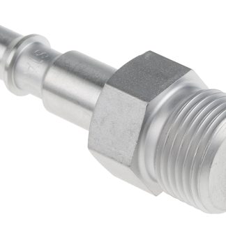 Attacco rapido di sicurezza Staubli – Fluid Connectors serie RBE, Filettato G 3/8 Maschio, in Acciaio inossidabile,