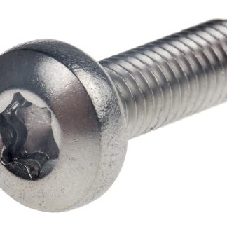Vite Torx Conica in Acciaio inox Liscio RS PRO, filettatura M6, guida a Incasso Torx