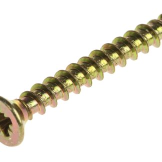Vite per legno Svasata in Acciaio passivato giallo, zincato RS PRO 25mm, filettatura 3mm, guida Pozidriv