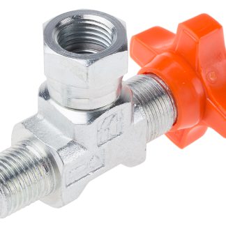 Valvola di isolamento manometro, RS PRO, connessione G 1/4 Maschio, angolato, 400 bar max, in Acciaio