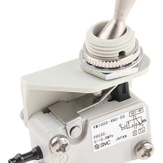 Valvola pneumatica a controllo manuale SMC, 3/2, con Selettore a leva