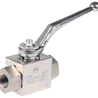 Valvola a sfera idraulica RS PRO, serie BKH, 2 vie, connessione G 3/8, 500bar max, in Acciaio zincato passivato