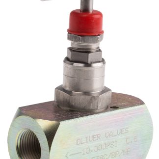 Valvola di controllo del flusso idraulico RS PRO, serie F, BSP 3/8, portata max 40L/min, 700bar max, in Acciaio