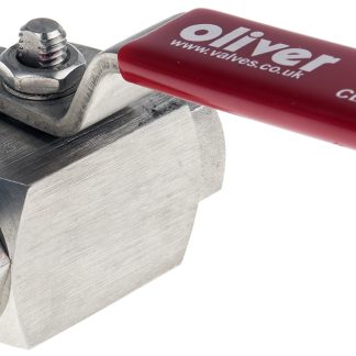 Valvola a sfera idraulica RS PRO, serie B6BI, 2 vie, connessione NPT 1/4, 6000bar max, in Acciaio inox
