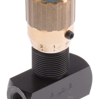 Valvola di controllo del flusso idraulico RS PRO, G 1/8, portata max 7.8L/min, in Acciaio