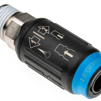 Giunto ad attacco rapido Legris serie 9405U, Filettato R 1/2 Maschio, in Polimero rinforzato, 16bar max