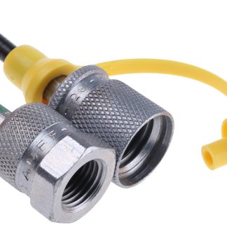 Tubo per test idraulico Stauff, connessione A: M16, B: G 1/4, lungo 2m, Ø est 5mm, 400bar max, raggio curvatura 20mm min