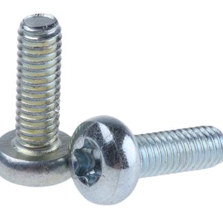 Vite metrica a testa Conica RS PRO M4, in Acciaio, 12.0mm