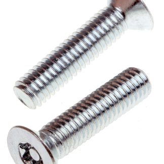 Vite di sicurezza Piatta in Acciaio Zincato lucido RS PRO, filettatura M6 x 25mm, guida Pin Hex Recess