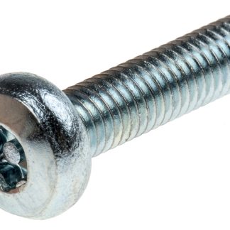 Vite di sicurezza Conica in Acciaio Zincato lucido RS PRO, filettatura M5 x 20mm, guida Pin Hex Recess