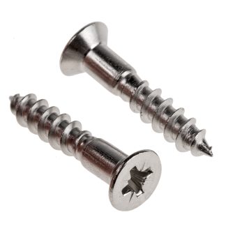 Vite per legno Svasata in Acciaio inox RS PRO 25mm, filettatura 5mm, guida Pozidriv