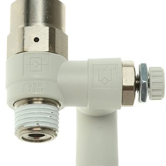 Regolatore di flusso SMC serie ASP, ingresso R 1/4 Maschio, uscita tubo 6mm