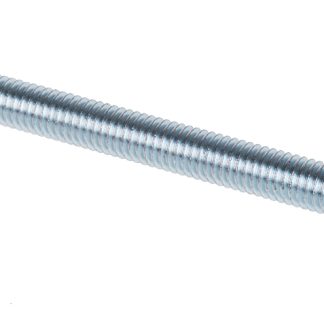 Bullone a testa piana in Acciaio zincato lucido RS PRO, filettatura M6, lunghezza 100mm