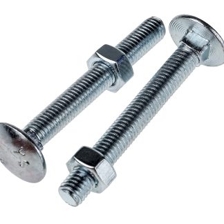 Bullone a testa piana in Acciaio zincato lucido RS PRO, filettatura M8, lunghezza 65mm