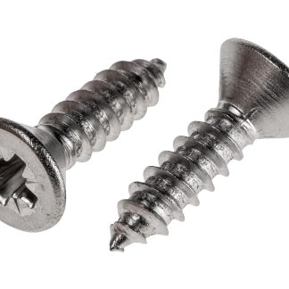 Vite autofilettante a Svasata in Acciaio inox RS PRO, filettatura 10, L 19mm, guida Pozidriv