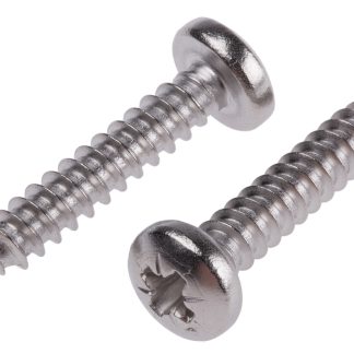 Vite autofilettante a  a testa conica in Acciaio inox RS PRO, filettatura 10, L 25mm, guida Pozidriv