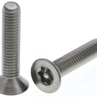 Vite di sicurezza Piatta in Acciaio inox Liscio RS PRO, filettatura M4 x 20mm, guida Pin Hex Recess