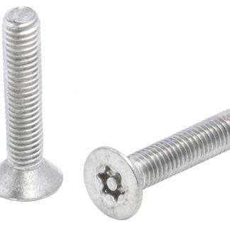 Vite di sicurezza Piatta in Acciaio inox Liscio RS PRO, filettatura M5 x 25mm, guida Pin Hex Recess
