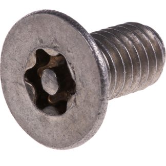 Vite di sicurezza Piatta in Acciaio inox Liscio RS PRO, filettatura M6 x 12mm, guida Pin Hex Recess