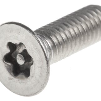 Vite di sicurezza Piatta in Acciaio inox Liscio RS PRO, filettatura M6 x 20mm, guida Pin Hex Recess