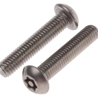 Vite di sicurezza in Acciaio inox Liscio RS PRO, filettatura M5 x 25mm, guida Pin Hex Recess