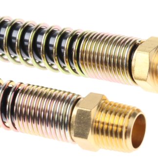 Tubo spiralato RS PRO in PA, L. 3.6m max, Øint 7.5mm, Øest 10mm, R 1/4, col. Nero