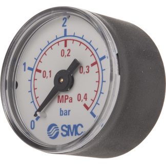 Manometro SMC, 0MPa → 0.4MPa max, G 1/8, Ø est. 40mm