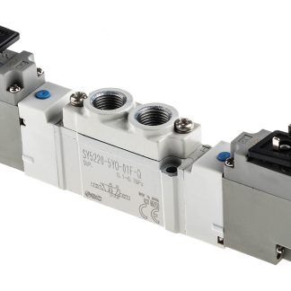 Elettrovalvole per pneumatica SMC, G 1/8, funzione 5/2, azionamento Solenoide/Pilota, 24V cc