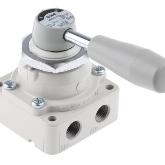 Valvola pneumatica a controllo manuale SMC, 4/2, con Maniglia, G 1/4