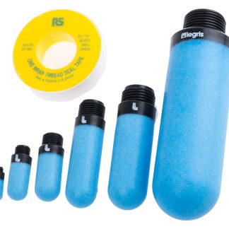 Silenziatore pneumatico RS PRO, ingresso G 1/2 Maschio, G 1/4 Maschio, G 1/8 Maschio, G 3/4 Maschio, G 3/8 Maschio, M5