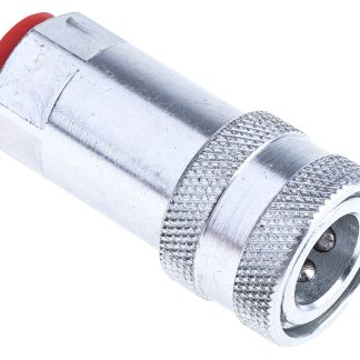 Giunto idraulico ad attacco rapido RS PRO, 400 bar max, filettatura BSP 1/4 Femmina, in Acciaio Giallo passivato,