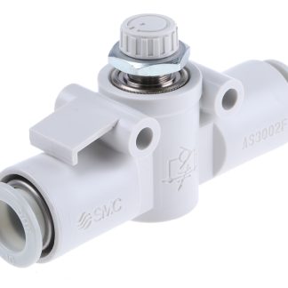 Regolatore di flusso SMC serie AS, ingresso tubo 10mm, uscita tubo 10mm