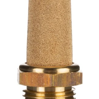 Silenziatore pneumatico Norgren, serie T40, ingresso G 1/2 Maschio, 10bar max, in Bronzo