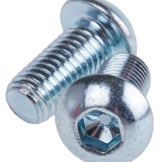 Vite a brugola con testa bombata esagonale RS PRO, M12, L. 25mm, in Acciaio