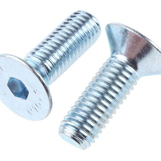 Vite a brugola con testa svasata esagonale RS PRO, M10, L. 30mm, in Acciaio