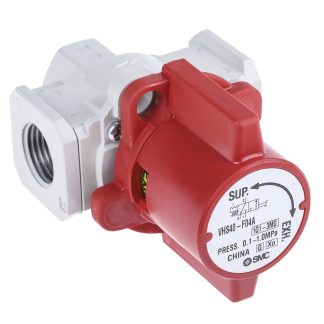 Valvola pneumatica a controllo manuale SMC, Pneumatic Relay, con Valvola di chiusura con bloccaggio, G 1/2