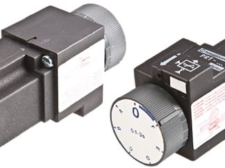 Timer pneumatico Parker serie PRT, 3bar → 8bar, 0.1s → 3s